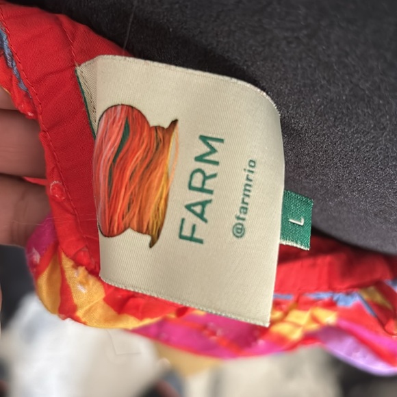 Farm Rio MultiColored Tribal Print Halter Top Size L - Picture 8 of 9